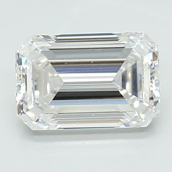 1.10ct D VVS2 Rare Carat Ideal Cut Emerald Lab Grown Diamond