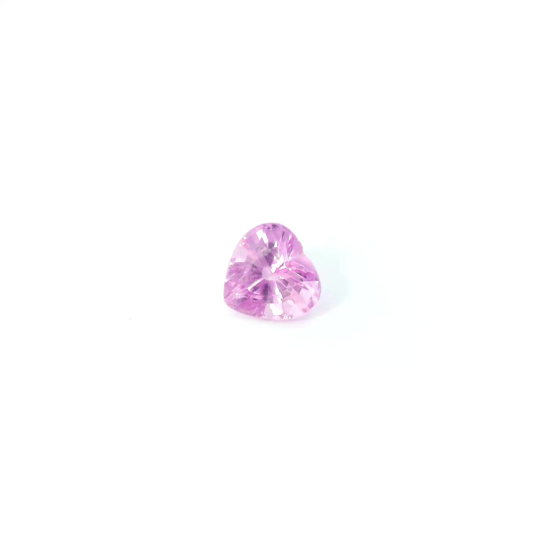 0.60 Carat Pink Heart Sapphire