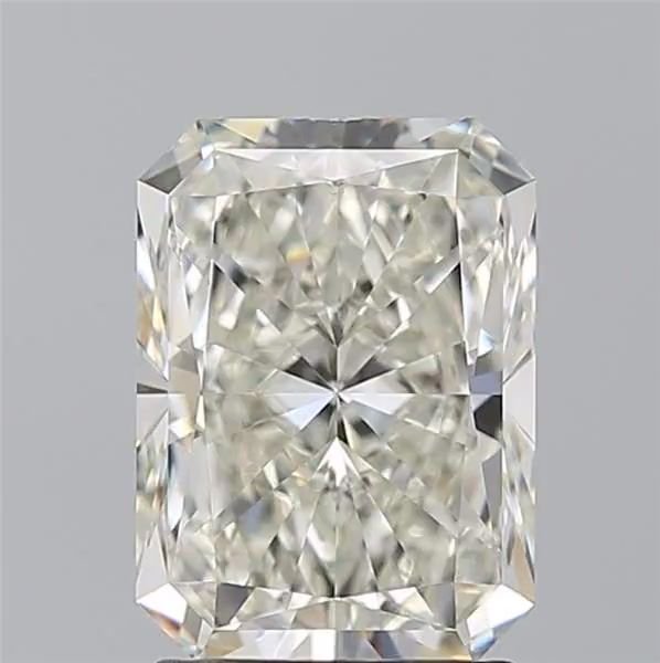 2.21ct K VS2 Rare Carat Ideal Cut Radiant Diamond
