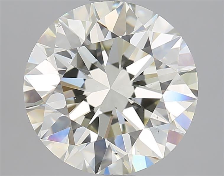 3.01ct J VS2 Rare Carat Ideal Cut Round Diamond