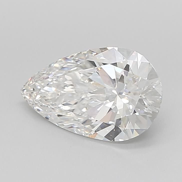 2.54ct F VS1 Rare Carat Ideal Cut Pear Lab Grown Diamond