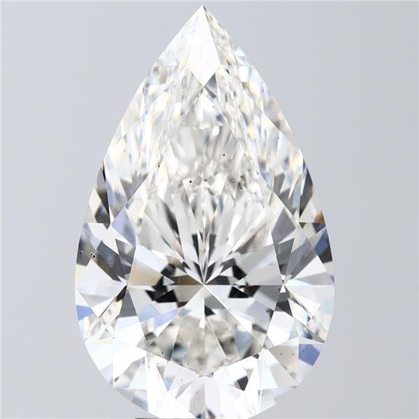 6.84ct H VS2 Rare Carat Ideal Cut Pear Lab Grown Diamond