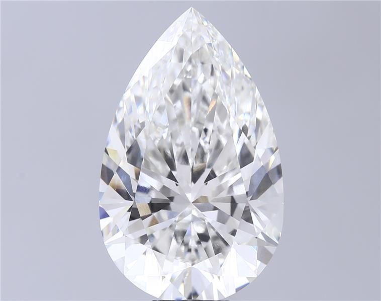 15.08ct F VVS2 Rare Carat Ideal Cut Pear Lab Grown Diamond