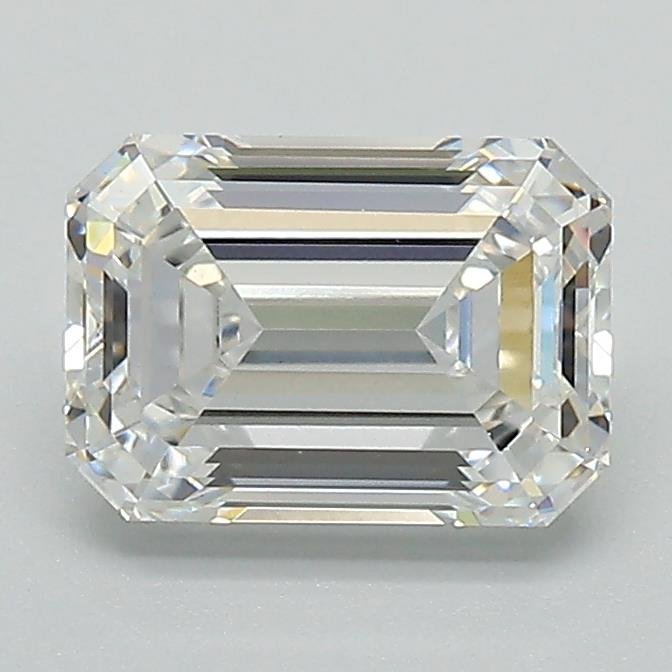 1.57ct E VVS2 Excellent Cut Emerald Lab Grown Diamond