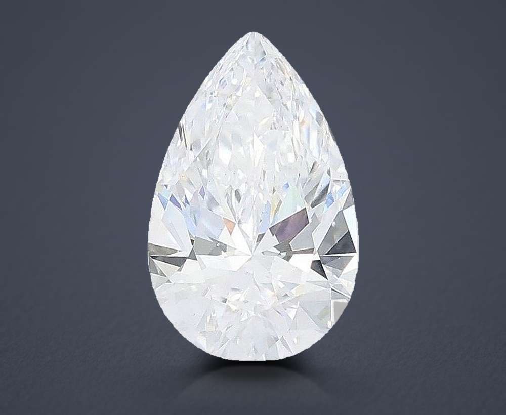1.58 Carat Pear Lab Diamond