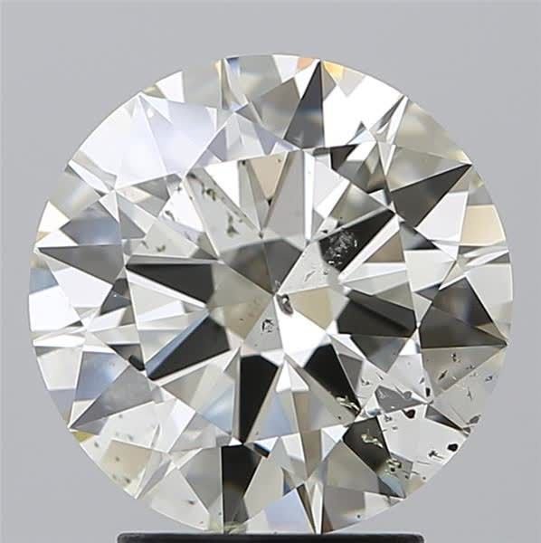 3.01ct J SI2 Excellent Cut Round Diamond