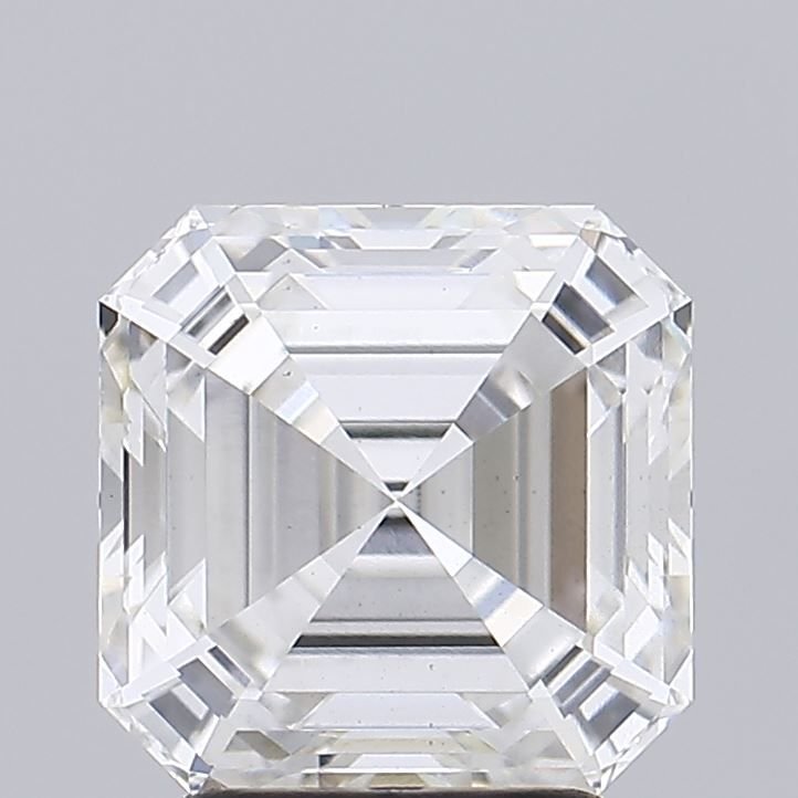 3.19ct G VS2 Rare Carat Ideal Cut Asscher Lab Grown Diamond