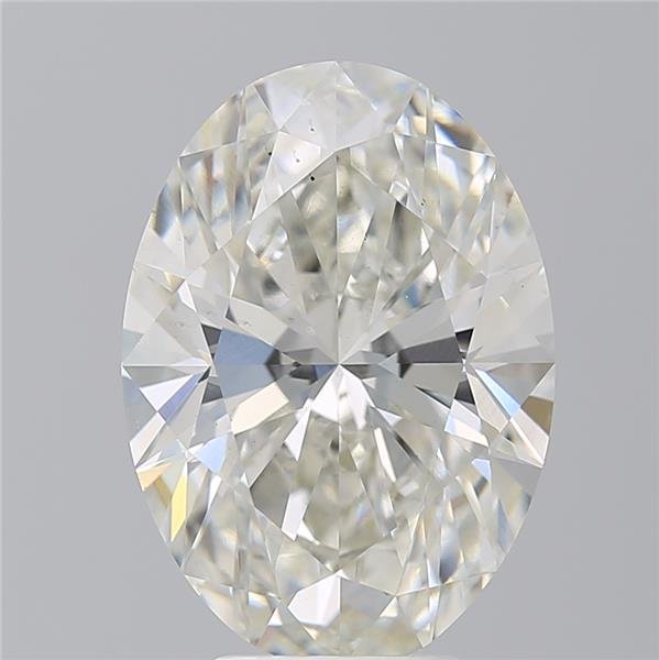 5.09ct H VS2 Rare Carat Ideal Cut Oval Lab Grown Diamond