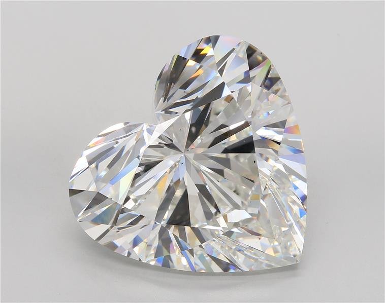30.17ct F VS1 Rare Carat Ideal Cut Heart Lab Grown Diamond