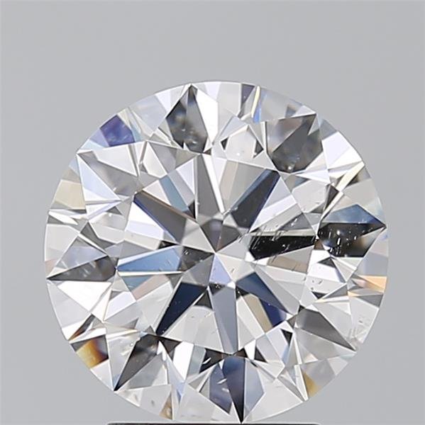 3.23ct D SI2 Rare Carat Ideal Cut Round Diamond