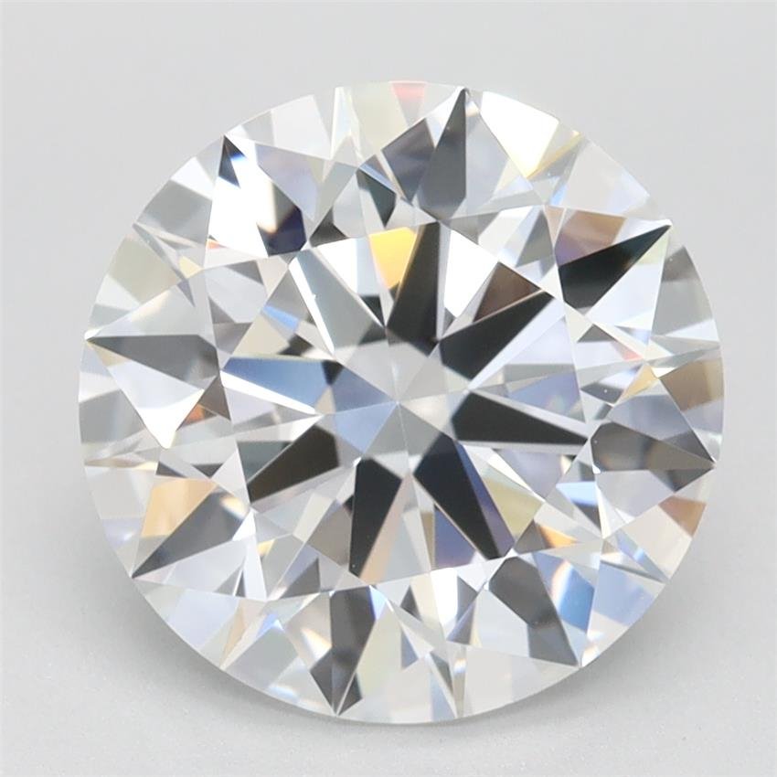 2.89ct D FL Rare Carat Ideal Cut Round Lab Grown Diamond