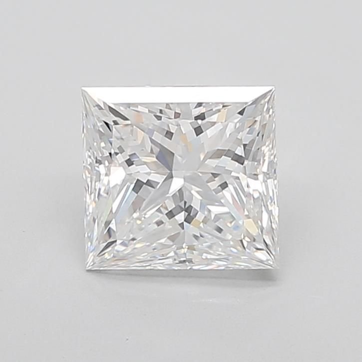 3.58ct E VVS2 Rare Carat Ideal Cut Princess Lab Grown Diamond
