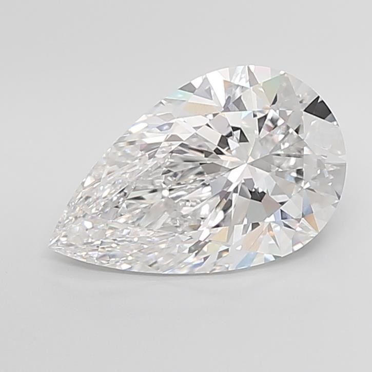 5.58ct E VVS2 Rare Carat Ideal Cut Pear Lab Grown Diamond