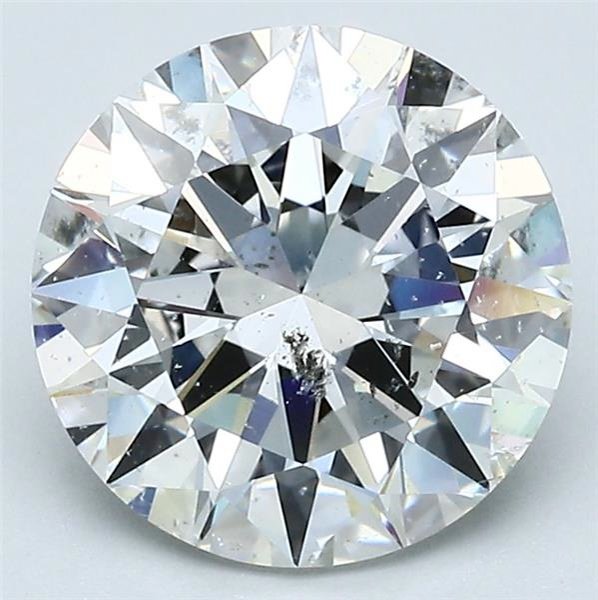 3.01ct G SI2 Rare Carat Ideal Cut Round Diamond