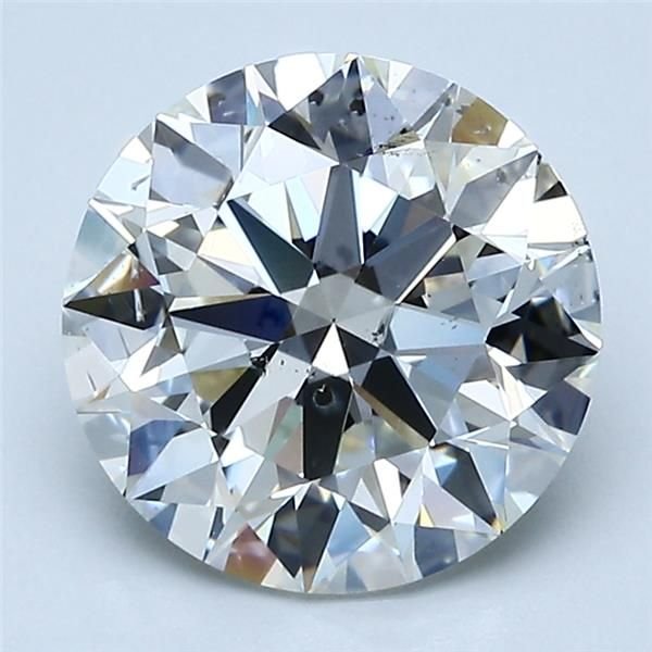 3.03ct H SI2 Rare Carat Ideal Cut Round Diamond