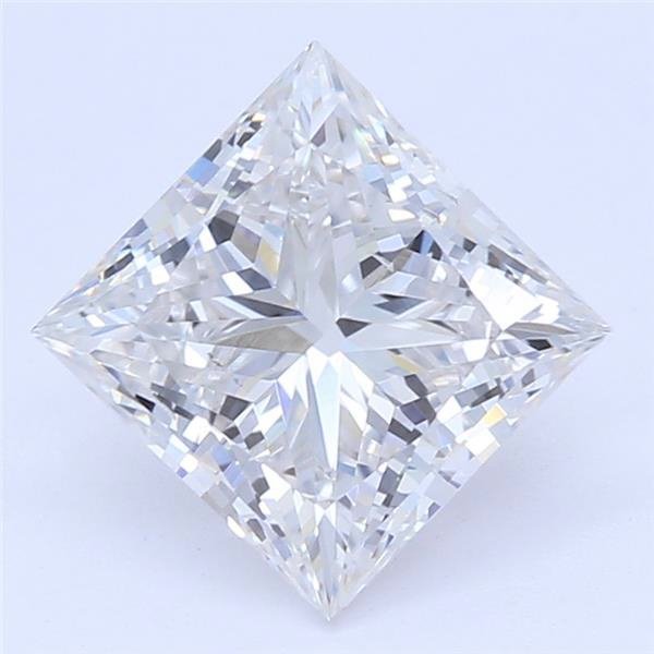 0.91ct F SI1 Rare Carat Ideal Cut Princess Lab Grown Diamond