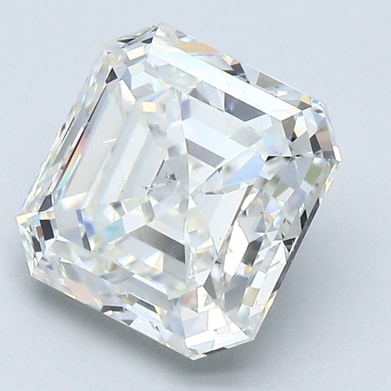 3.01ct I SI2 Rare Carat Ideal Cut Asscher Diamond