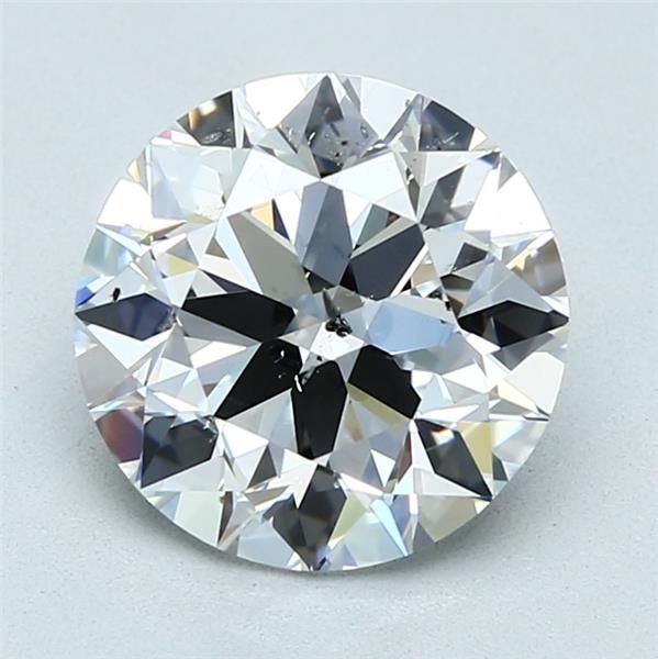 3.01ct D SI2 Rare Carat Ideal Cut Round Diamond