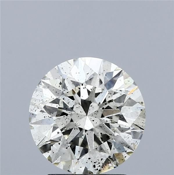 2.60ct K SI2 Rare Carat Ideal Cut Round Diamond