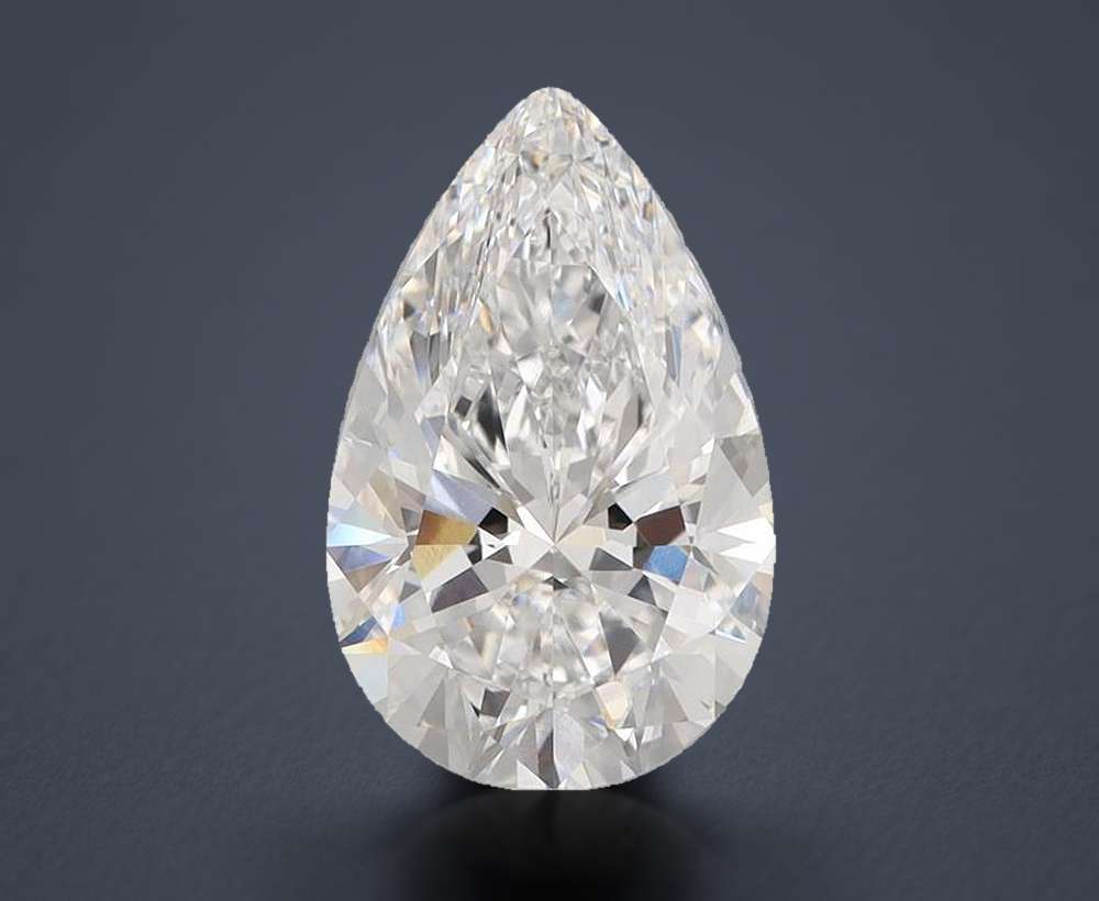 4.00 Carat Pear Lab Diamond