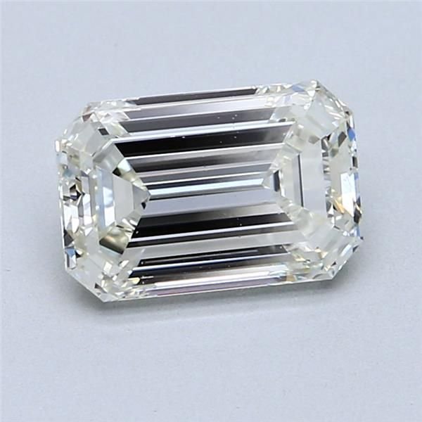 2.01ct J SI1 Rare Carat Ideal Cut Emerald Diamond