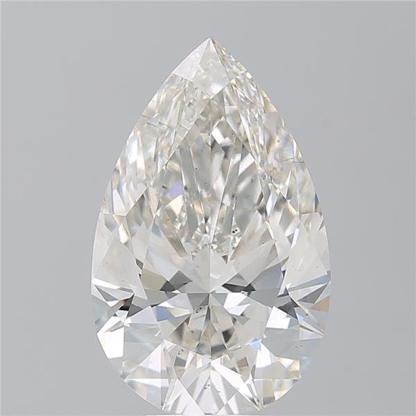 6.07ct H VS2 Rare Carat Ideal Cut Pear Lab Grown Diamond