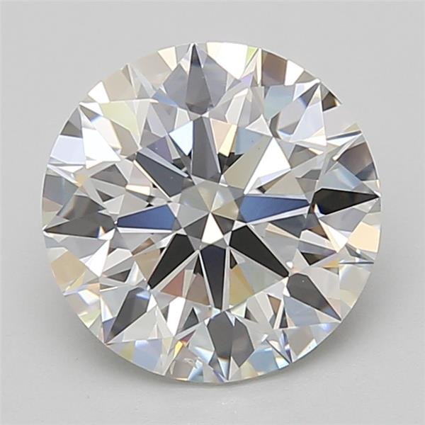 3.01ct F VS2 Rare Carat Ideal Cut Round Lab Grown Diamond