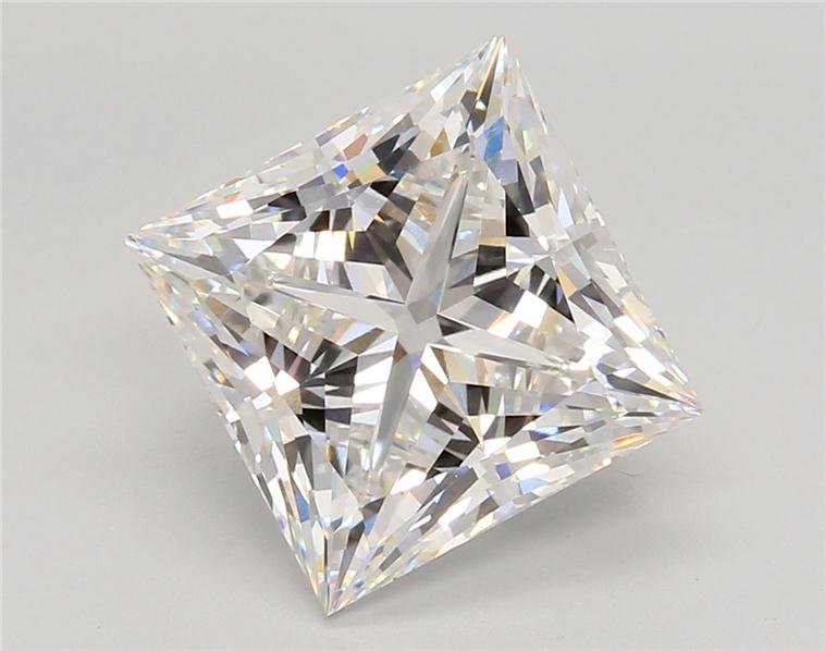 5.03ct E VVS2 Rare Carat Ideal Cut Princess Lab Grown Diamond