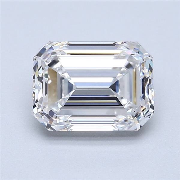 1.72ct F VS1 Rare Carat Ideal Cut Emerald Diamond