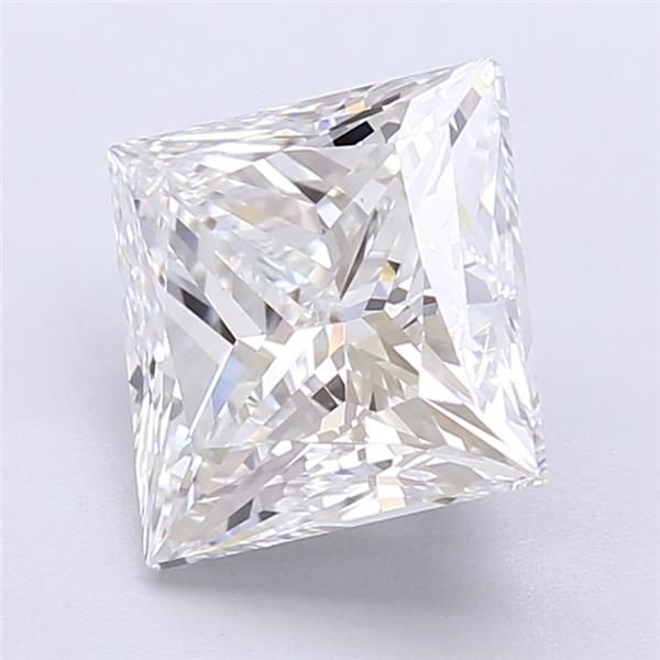 3.49ct E VVS2 Rare Carat Ideal Cut Princess Lab Grown Diamond