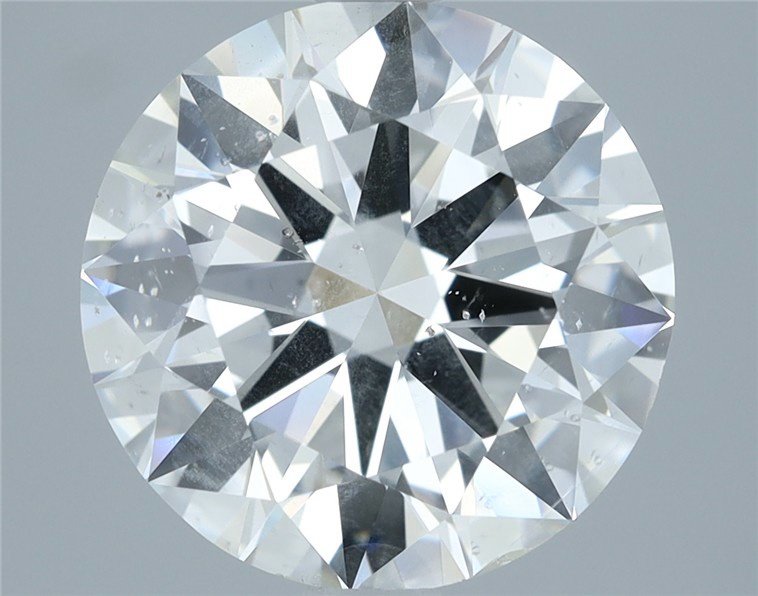3.01ct G SI2 Rare Carat Ideal Cut Round Diamond