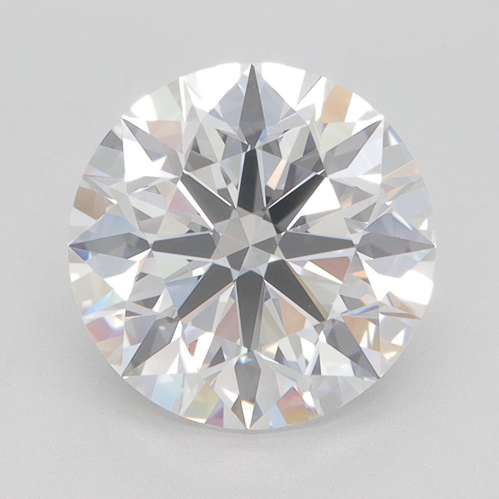 3.27ct E VVS2 Rare Carat Ideal Cut Round Lab Grown Diamond