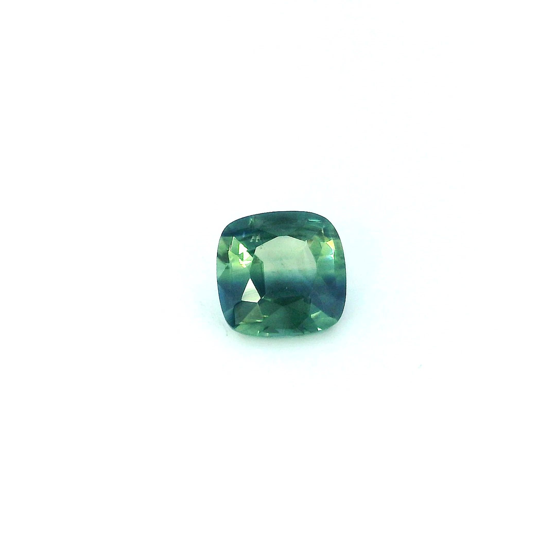 0.53 Carat Blue Cushion Sapphire