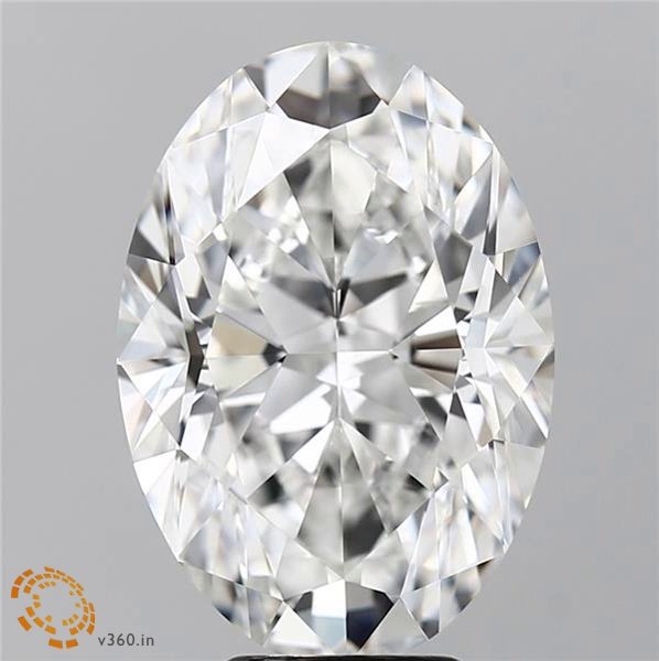 6.12ct F VVS1 Rare Carat Ideal Cut Oval Diamond