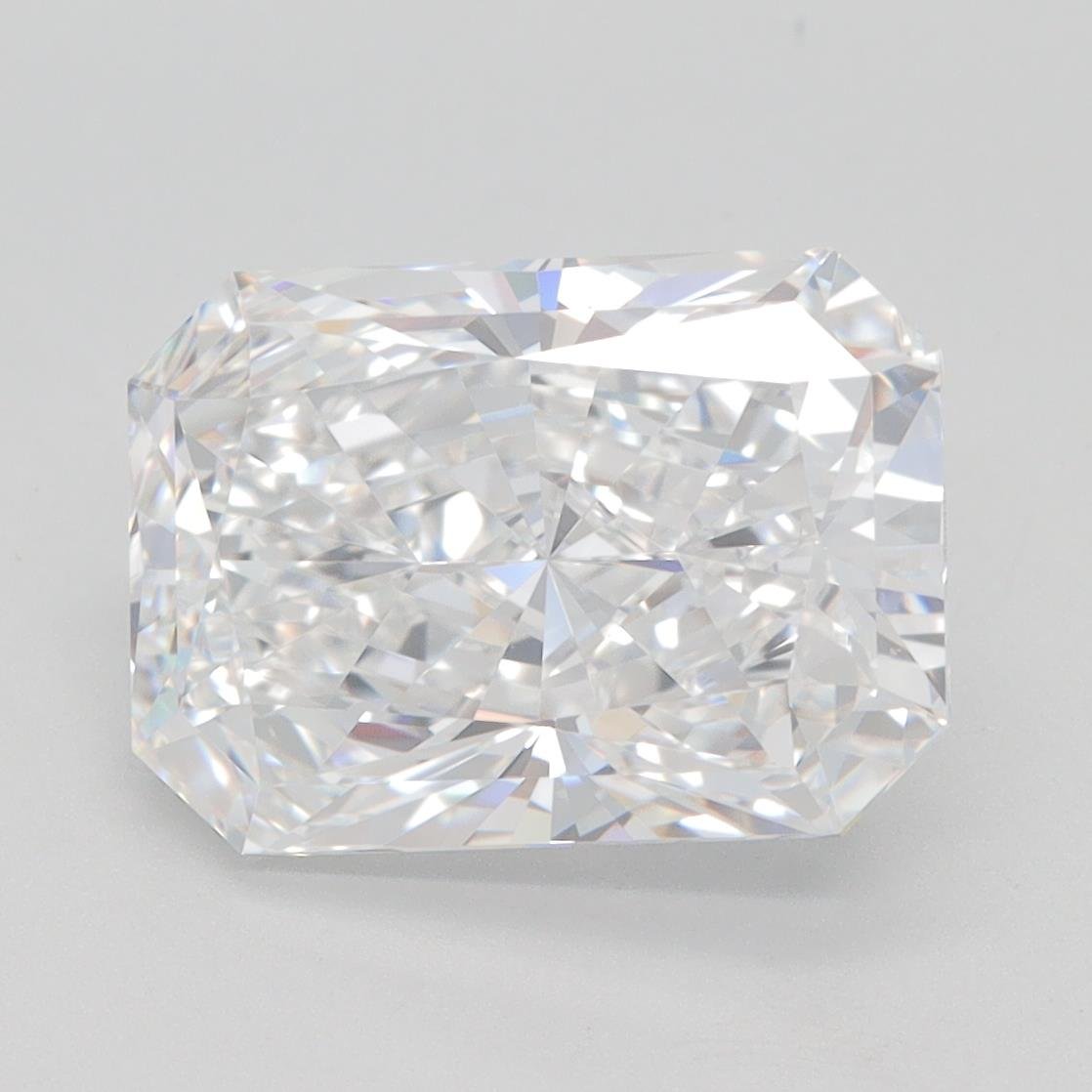 4.07ct E VVS2 Rare Carat Ideal Cut Radiant Lab Grown Diamond