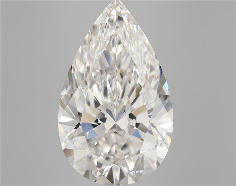 8.18ct F VS2 Rare Carat Ideal Cut Pear Lab Grown Diamond