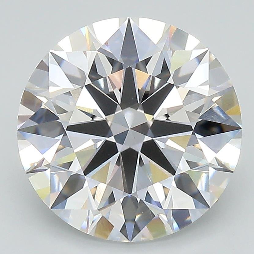 4.10ct D VS2 Rare Carat Ideal Cut Round Lab Grown Diamond