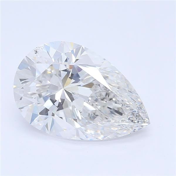 0.91ct F SI1 Very Good Cut Pear Lab Grown Diamond