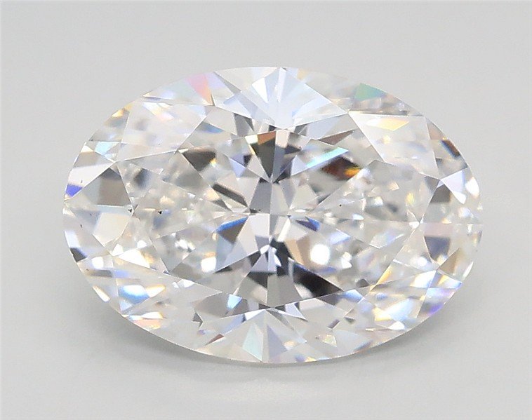 2.51ct D VS2 Rare Carat Ideal Cut Oval Lab Grown Diamond