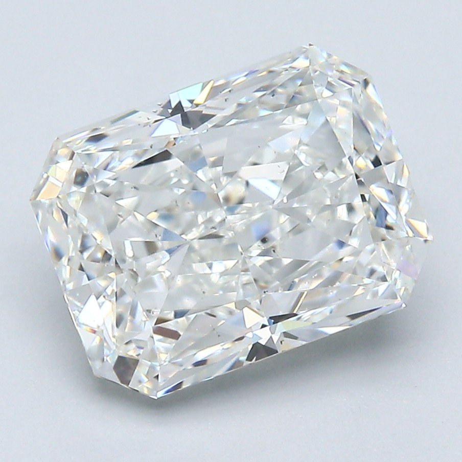 3.81ct H SI1 Rare Carat Ideal Cut Radiant Diamond
