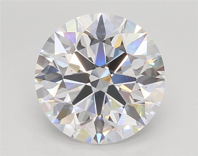 3.04ct D VS2 Rare Carat Ideal Cut Round Lab Grown Diamond