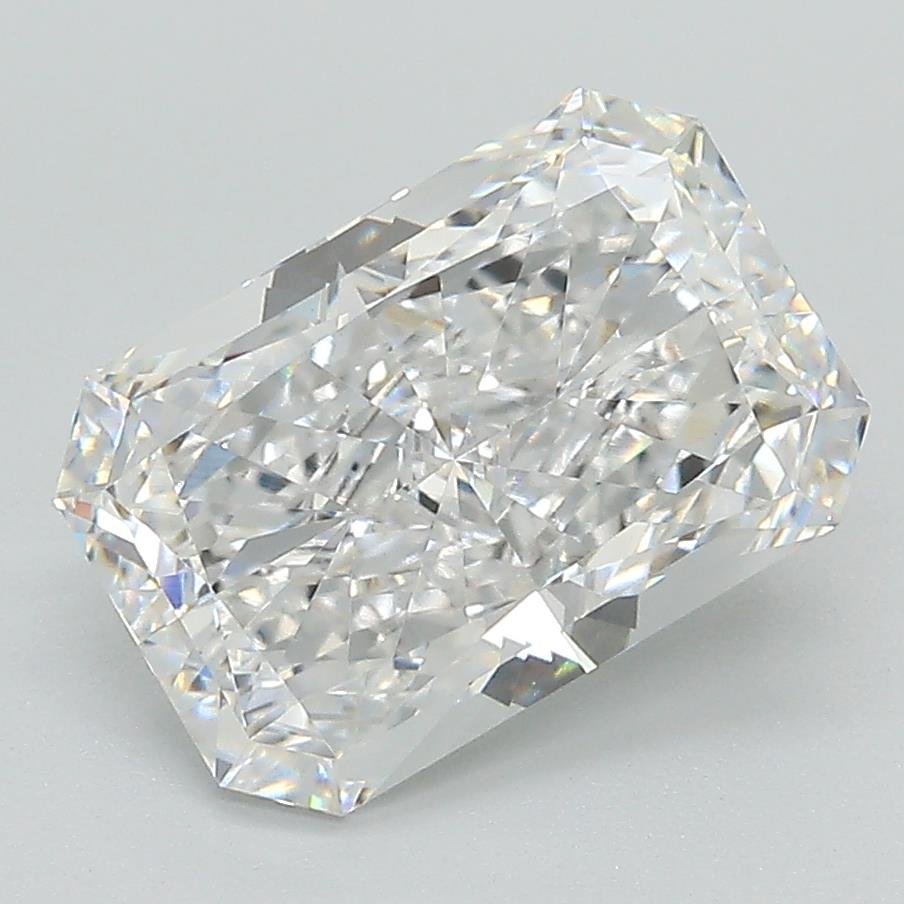 3.12ct D VVS2 Rare Carat Ideal Cut Radiant Lab Grown Diamond