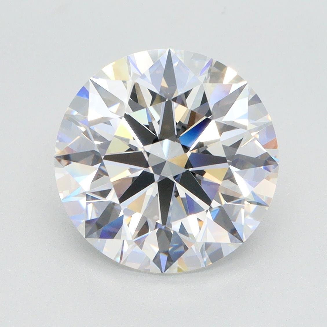 4.35ct F VVS2 Rare Carat Ideal Cut Round Lab Grown Diamond