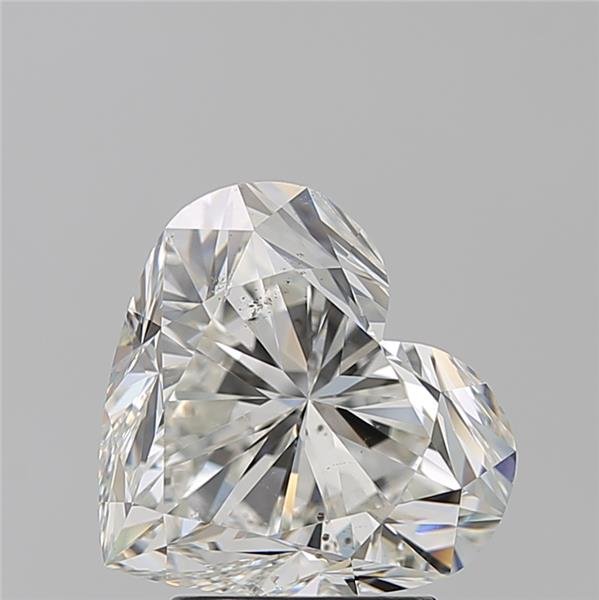 3.20ct H SI1 Rare Carat Ideal Cut Heart Diamond