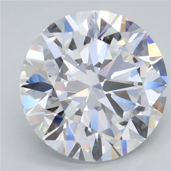 4.05ct F VVS2 Excellent Cut Round Lab Grown Diamond