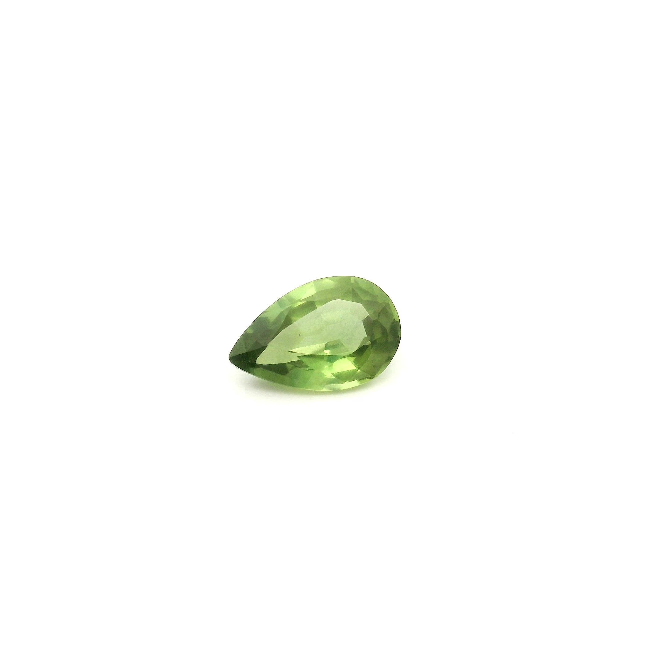 0.62 Carat Green Pear Sapphire