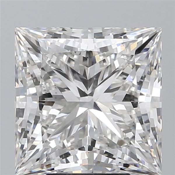 6.51ct G VS1 Rare Carat Ideal Cut Princess Lab Grown Diamond