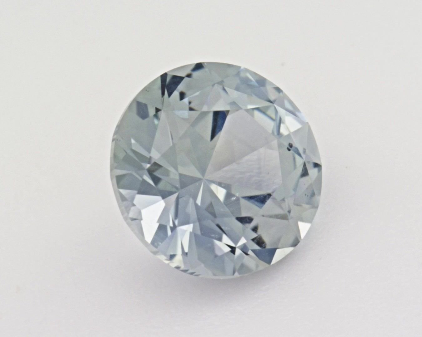 1.18 Carat Teal Round Sapphire