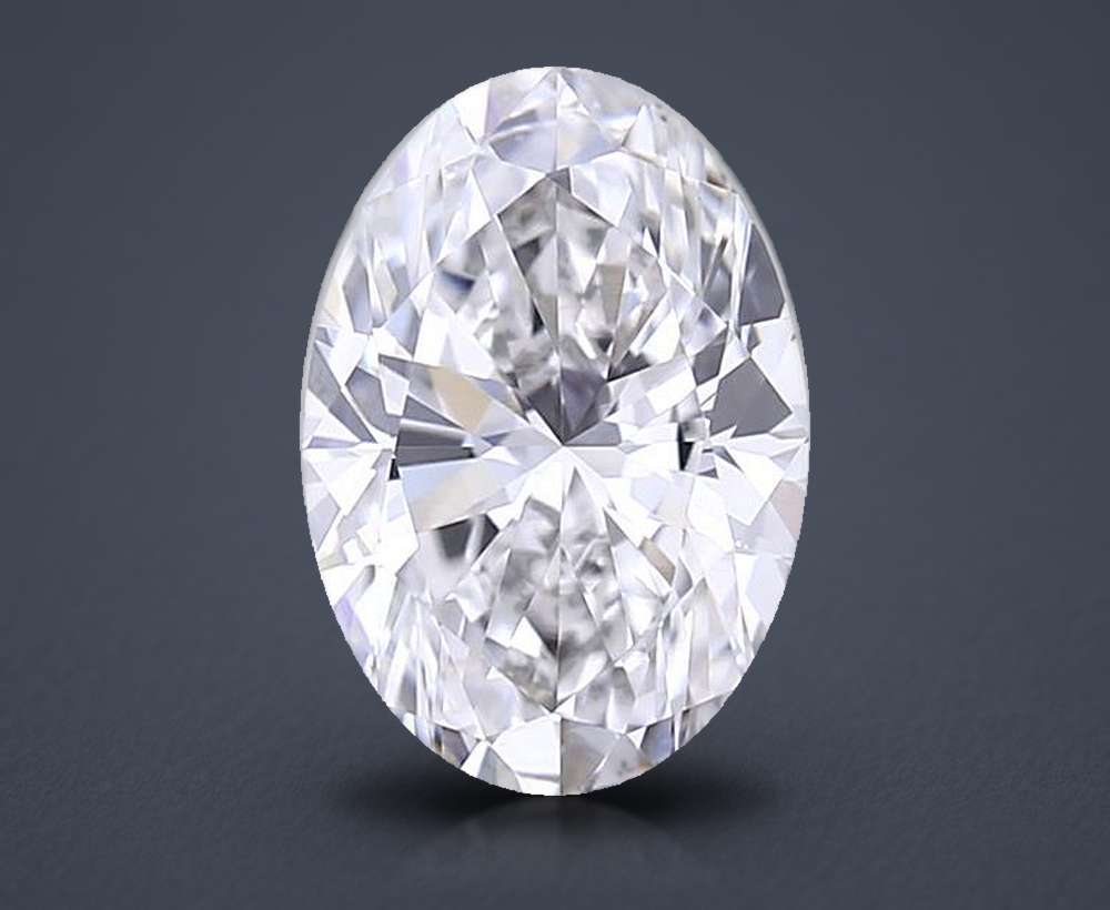 1.00 Carat Oval Lab Diamond