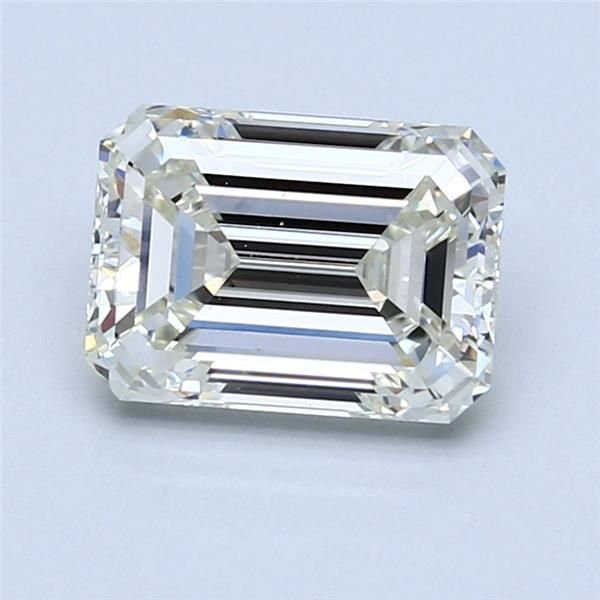 2.01ct J VS2 Rare Carat Ideal Cut Emerald Diamond